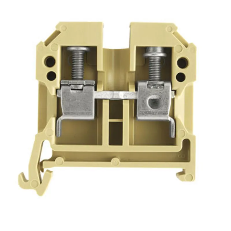 Luxury Terminal Block, Feed Through, 6mm, Beige, 41A, 800VAC, 0380560000, SAK 6/35 PA