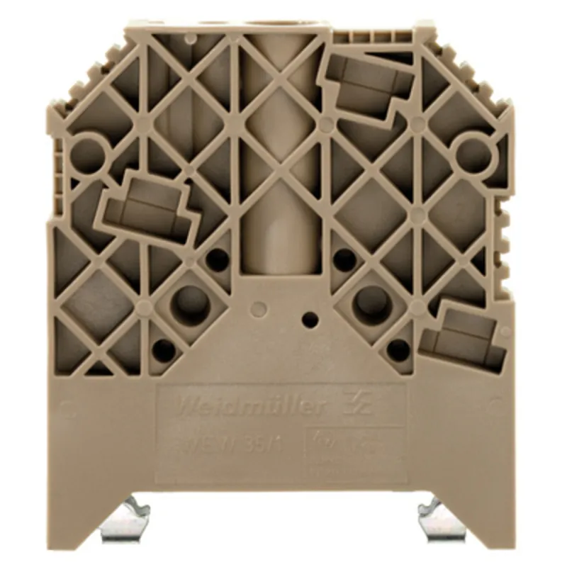 Wholesale Terminal Block, End Barrier, Screw On, Dark Beige