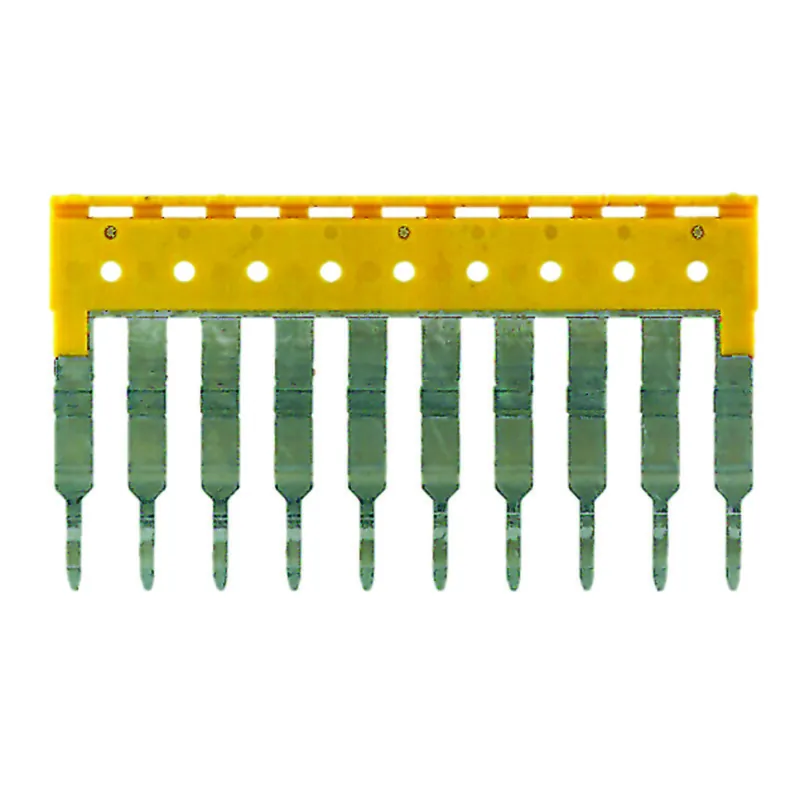 Terminal Block, Cross Connector, Jumper, 10P, 24A, Yellow Price Drop