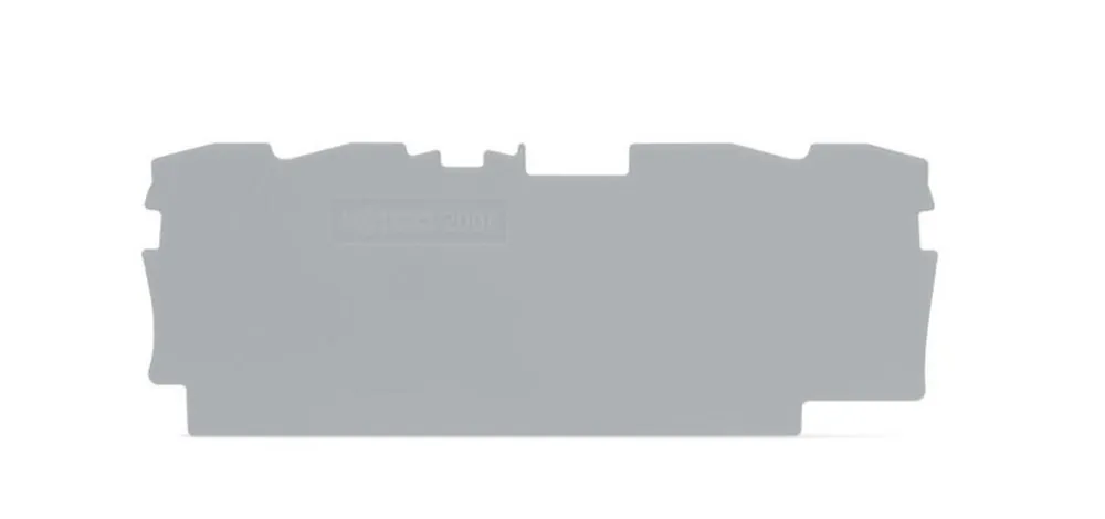 Clearance 1 Millimeter End And Intermediate Plate, Gray