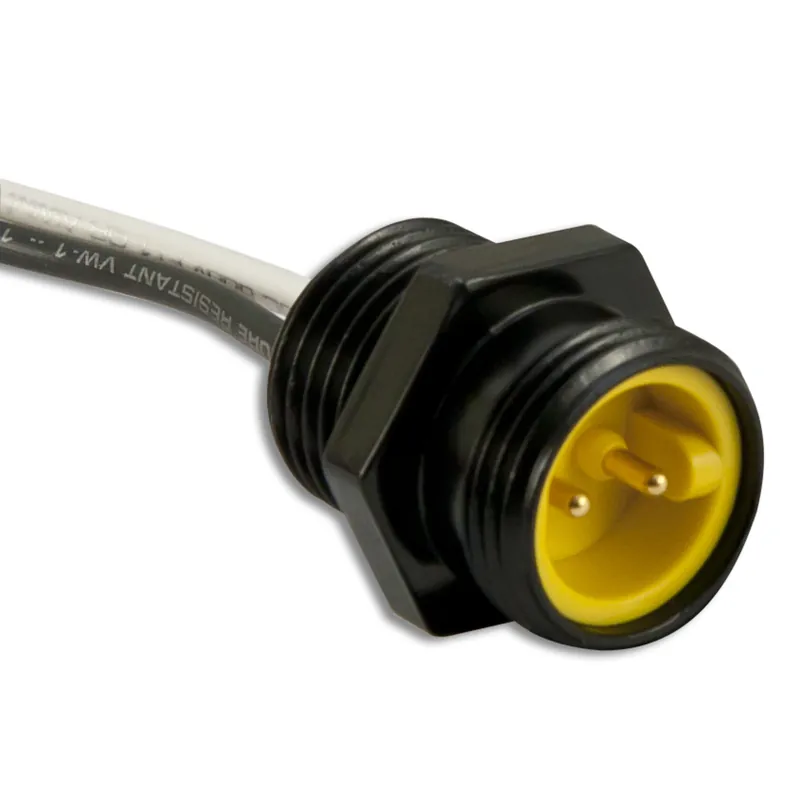 Limited Time Cordset, 2P, Male Receptacle, 12" Leads, 13A, 600V AC/DC
