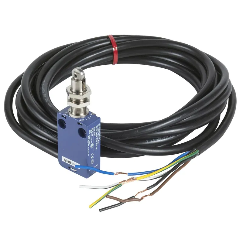 Limit switch, Limit switches XC Standard, XCMD, M12 steel roller plunger, 1NC+1 NO, snap, 1 m Flash Sale