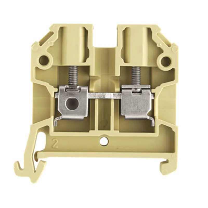 Terminal Block, Feed Through, 4mm, Beige/Yellow, SAK-Series Clearance