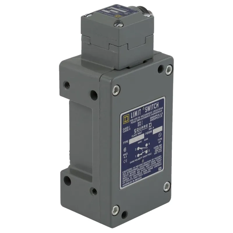 Shop Now Limit Switch, Side Push Rod, Adjustable, 10A, 600VAC, 1NO/NC