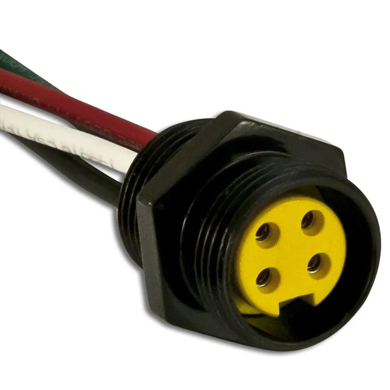 While Supplies Last Cordset, 4P, Female Receptacle, 12" Leads, 13A, 600V AC/DC