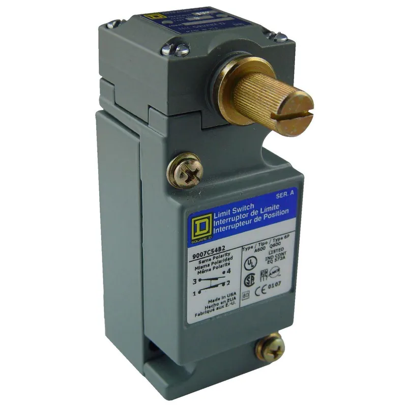 Bulk Order Limit Switch, Side Rotary, No Operator, 10A, 600VAC, Plug-In Body