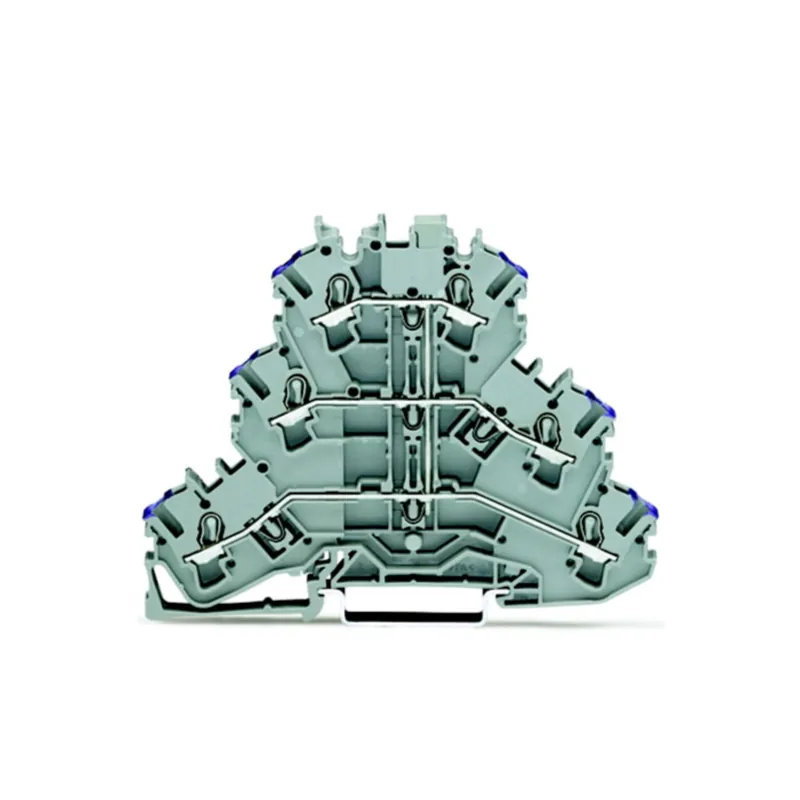 Today Only Terminal Block, Triple Deck, Internally Commoned, 5.2mm Width, Gray
