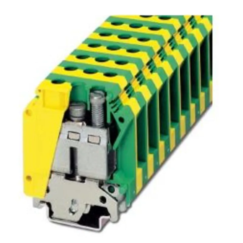 Terminal Block, PHO#0444019, Grounding, Yellow/Green, 15.2mm Viral