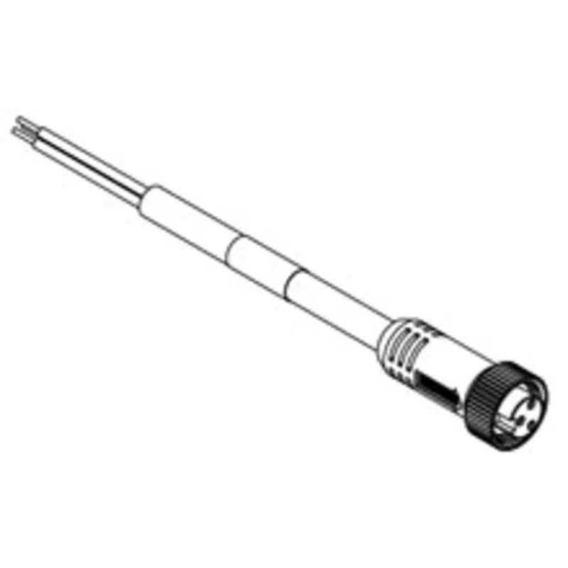 Express Delivery Cordset, 3-Pin, Mini-Change, Single Ended, 16AWG, 30', PVC, Yellow