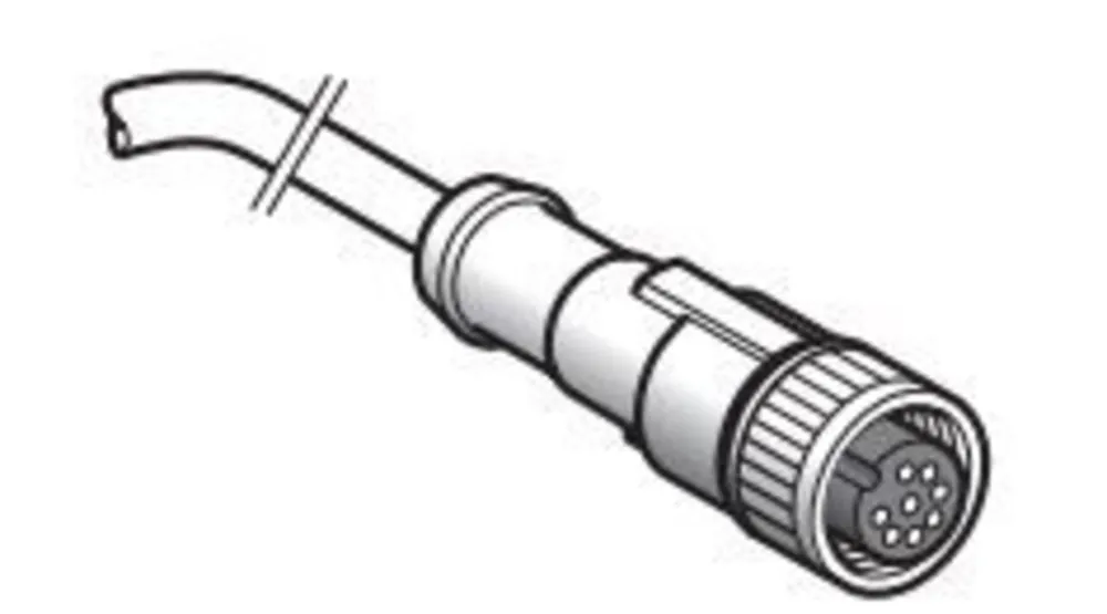 PRE-WIRED CONNECTORS XZ - STRAIGHT FEMALE - M12 - 8 PINS - CABL Buy Online