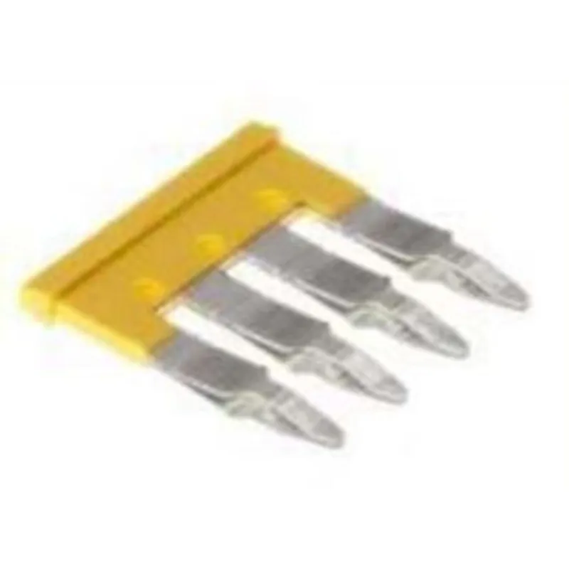 Terminal Block, Cross Connectors, Jumpers, 4P, 32A, Yellow Next Day Delivery