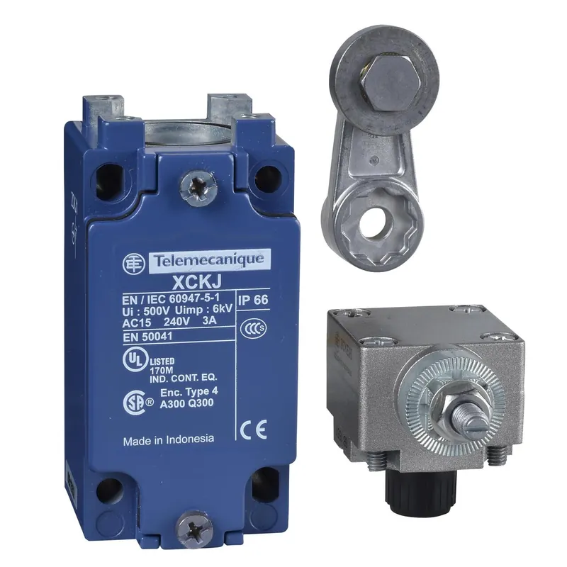 Limit switch, XC Standard, XCKJ, steel roller lever, 1NC+1 NO, snap action, M20 In Demand