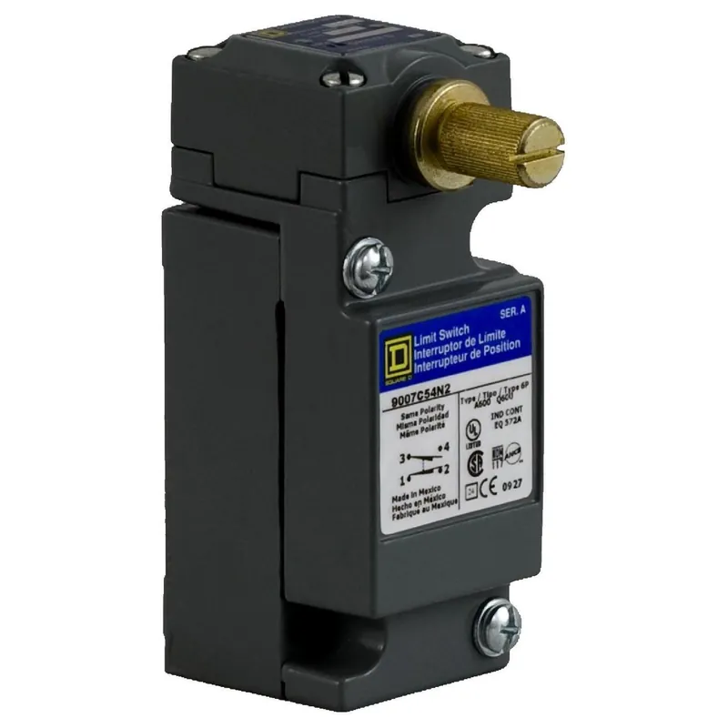 Limit Switch, Side Rotary, Clockwise Action, 10A, 600VAC, 1PDT Latest